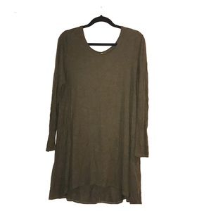 Olive Green Long Sleeve Tunic XL